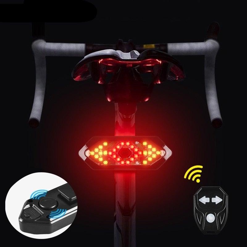 LED Bike Turn Signal Light with Wireless Remote and Horn