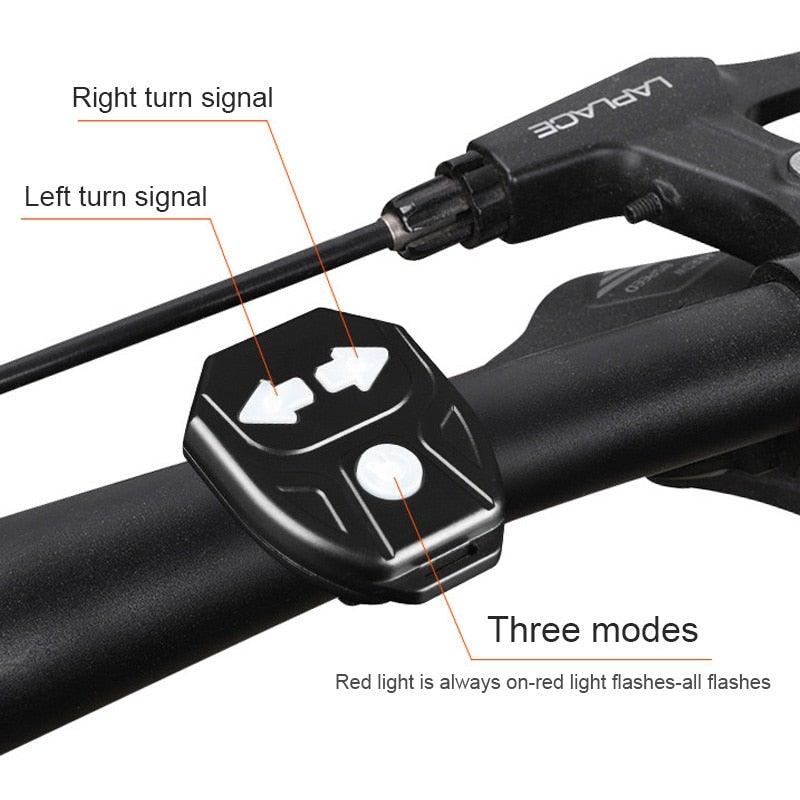 LED Bike Turn Signal Light with Wireless Remote and Horn