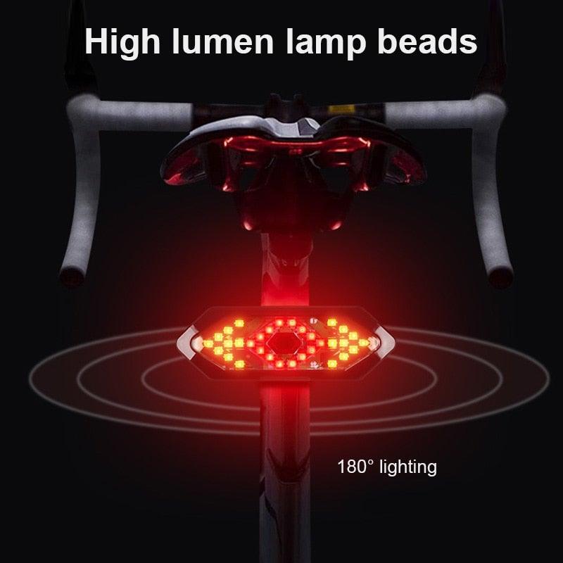 LED Bike Turn Signal Light with Wireless Remote and Horn