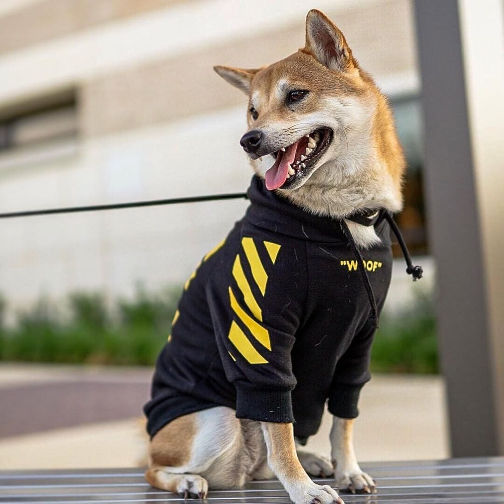Woof Dog Hoodie Streetwear Soft Cotton Pullover for Pets - Image 7