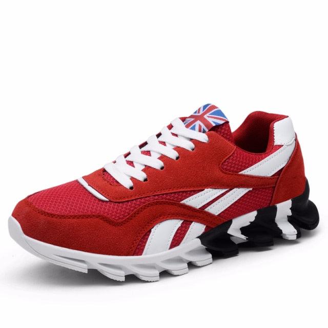 Men's Lightweight Breathable White Slip-On Casual Walking Sneakers