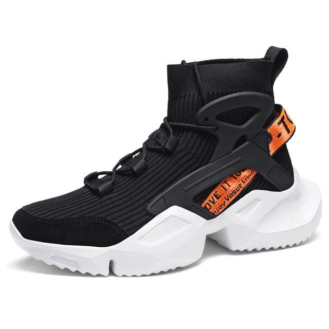 Men's Non-Slip Mesh Casual Sneakers with Height Increasing Sole