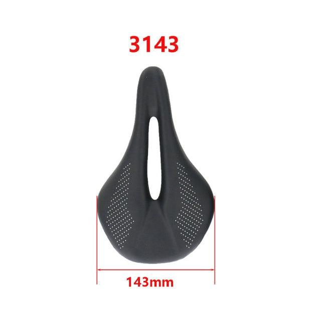 Full Carbon Road Bike Saddle, Lightweight Leather Racing Seat