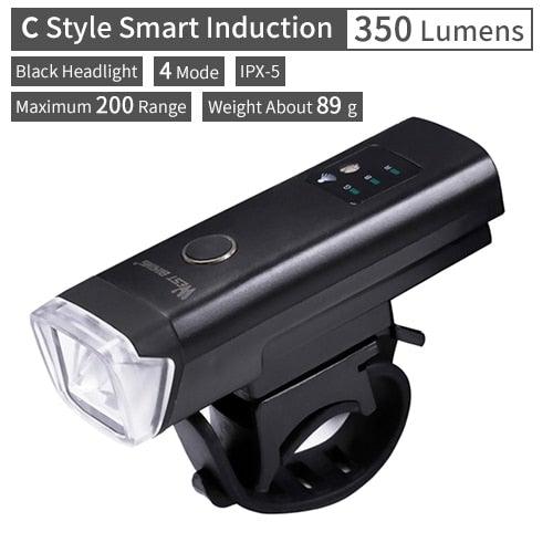 Modern Waterproof USB Rechargeable LED Bike Headlight with Horn