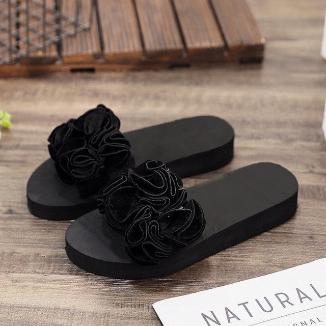 Women's Bow Platform Summer Sandals - Casual Bohemian Flip-Flops