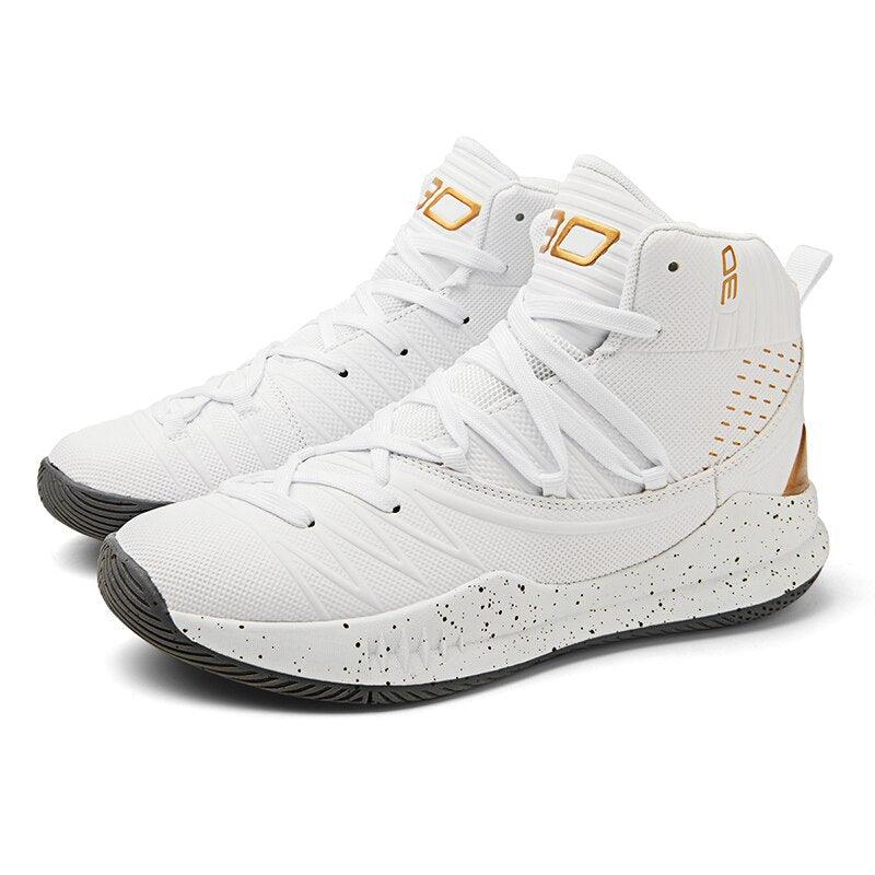 Men's High-Top Basketball Sneakers Non-Slip Athletic Training Shoes