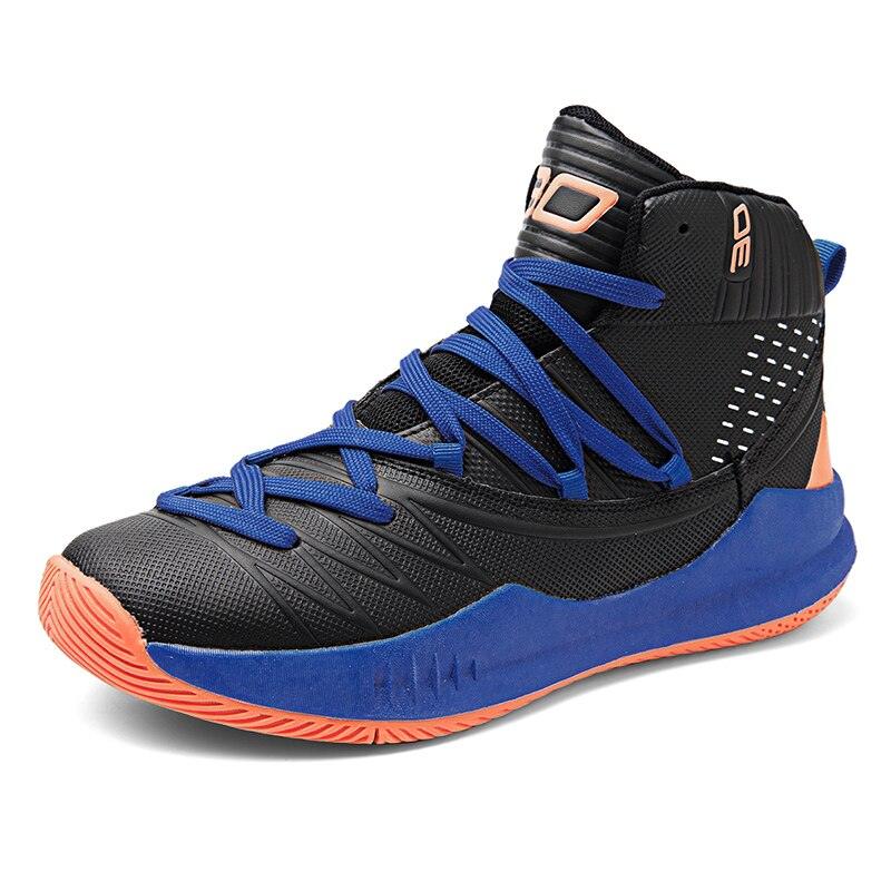 Men's High-Top Basketball Sneakers Non-Slip Athletic Training Shoes