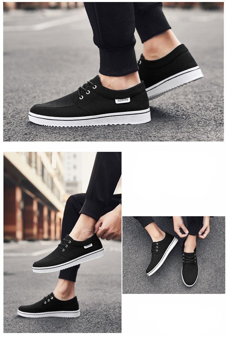 Men's Lightweight Casual Walking Sneakers - Comfortable Flat Shoes