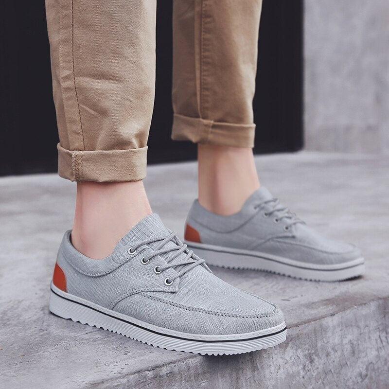 Men's Lightweight Casual Walking Sneakers - Comfortable Flat Shoes