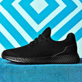 Men's Breathable Mesh Sneakers - Comfortable Lace-Up Walking Shoes
