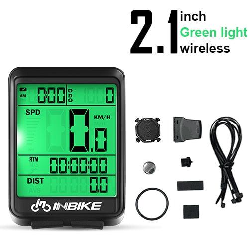Wireless Bike Computer & Speedometer with LED Backlight & Auto On/Off