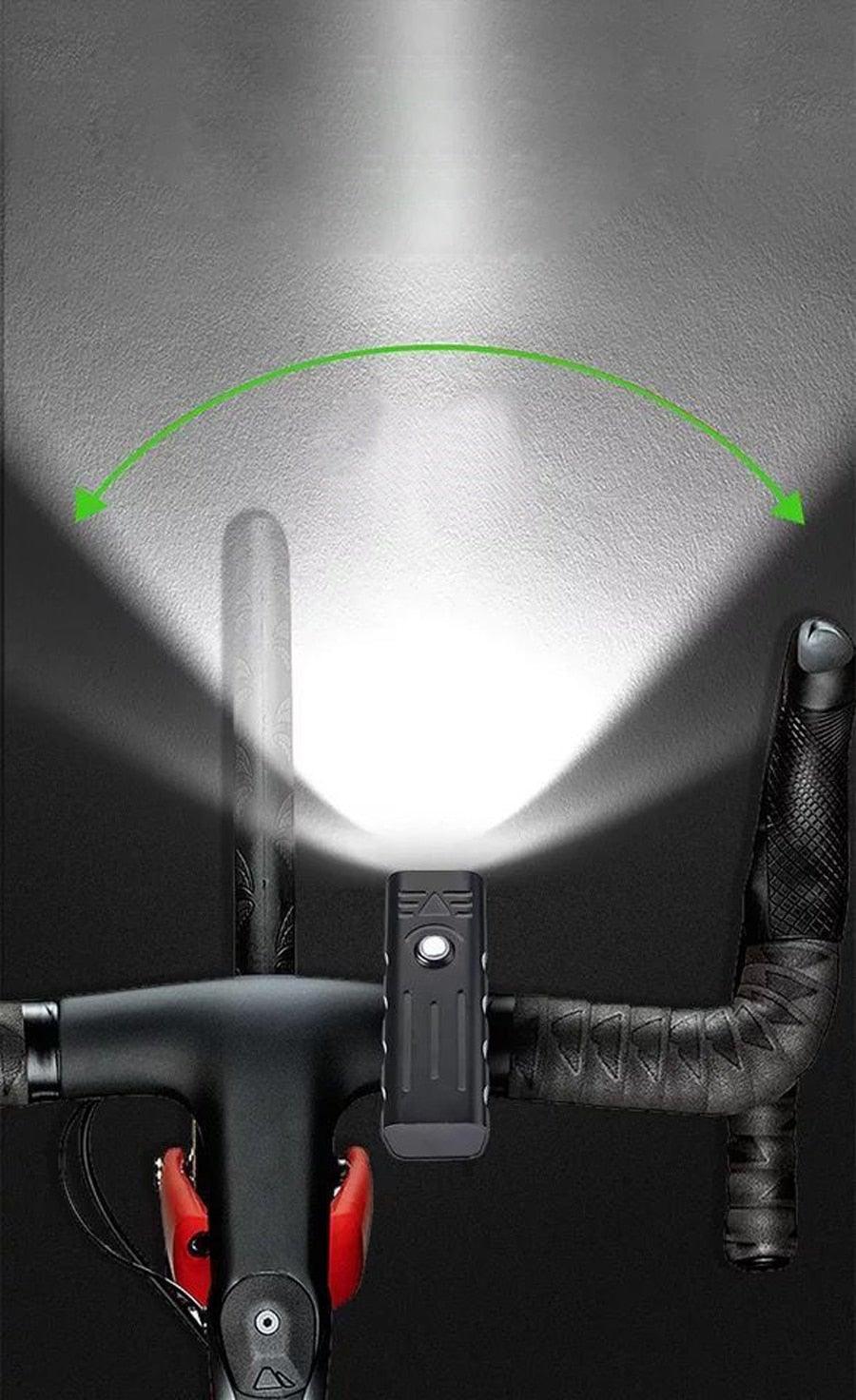 3000 Lumen USB Rechargeable Bike Light Set with 10000mAh Power Bank