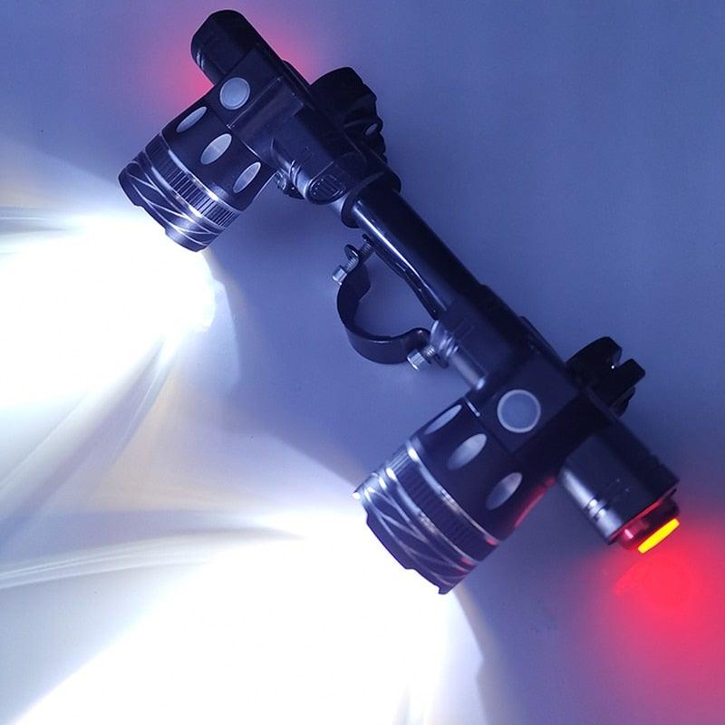USB Rechargeable LED Bike Headlight High Lumens Waterproof Lamp