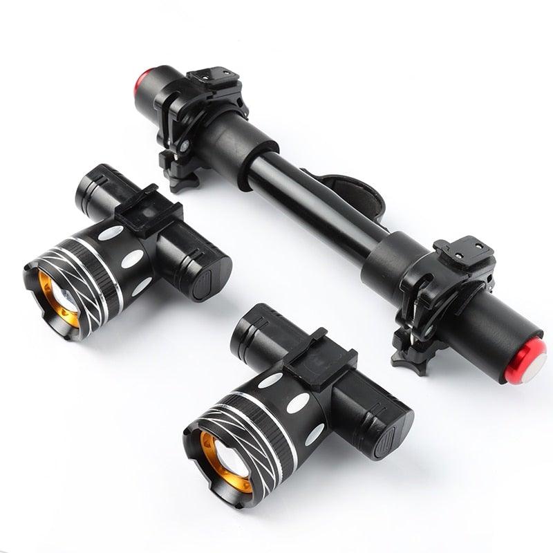 USB Rechargeable LED Bike Headlight High Lumens Waterproof Lamp