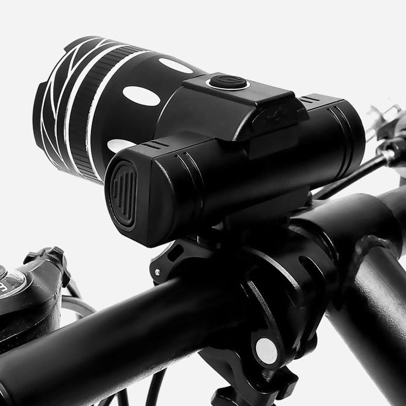 USB Rechargeable LED Bike Headlight High Lumens Waterproof Lamp