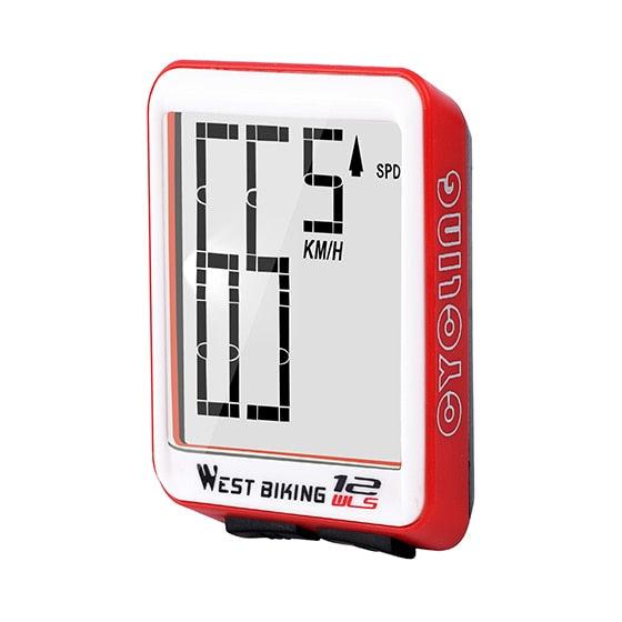 Wireless Bike Computer with Large LCD Display & Backlight