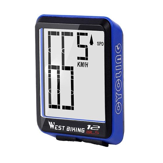 Wireless Bike Computer with Large LCD Display & Backlight