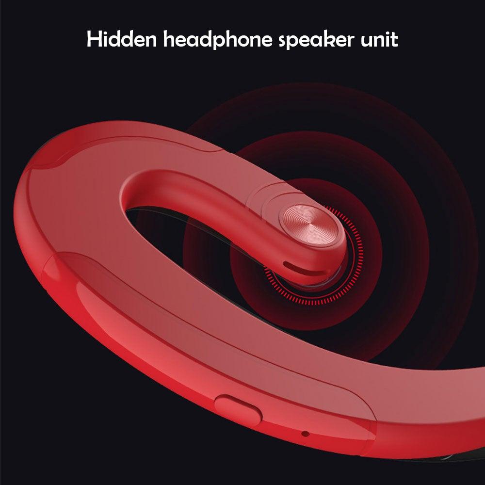 Wireless Bone Conduction Earphone with Noise-Canceling Microphone