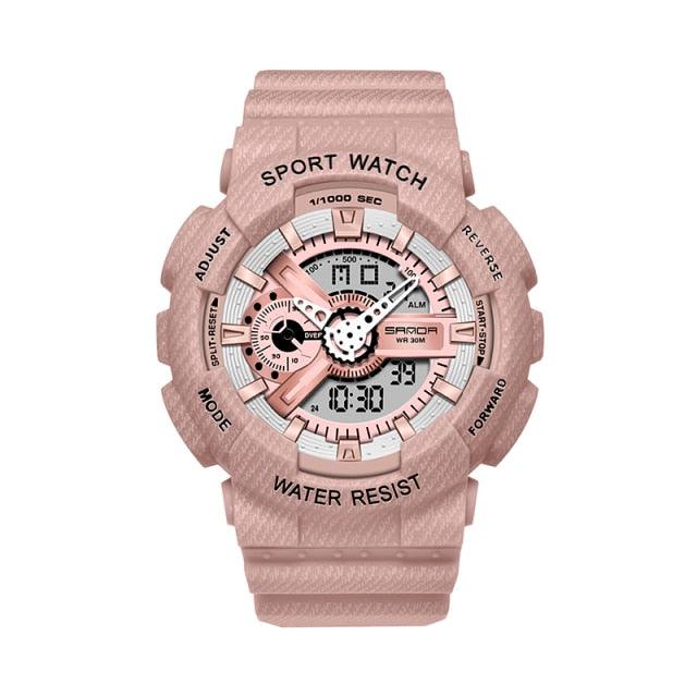 Unisex Waterproof Digital Military Sport Watch with Dual Display
