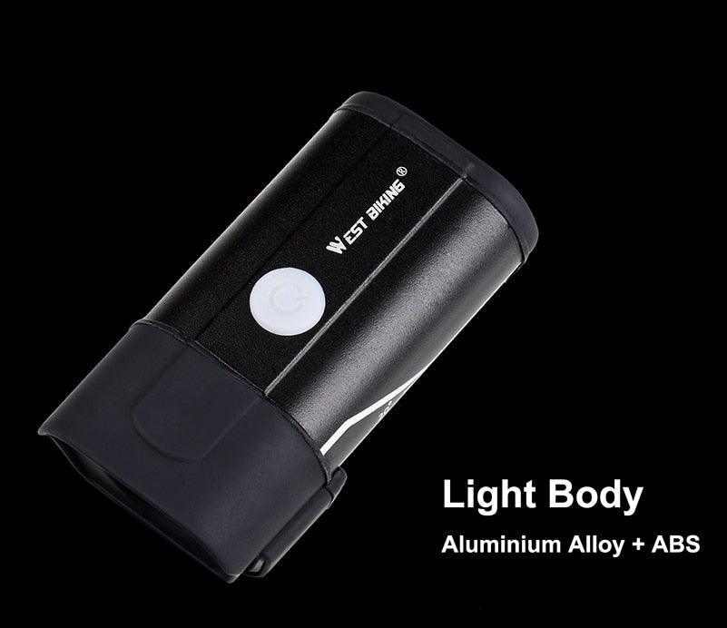 USB Rechargeable LED Bicycle Headlight Waterproof Cycling Light