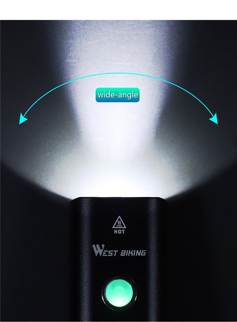 USB Rechargeable LED Bicycle Headlight Waterproof Cycling Light
