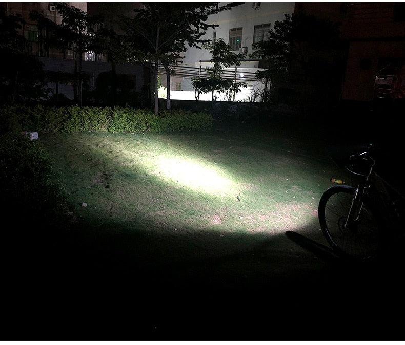 5000 Lumen LED Bike Light Set USB Rechargeable 10000mAh Power Bank