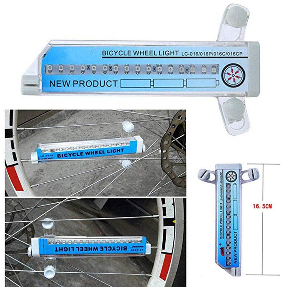 32 LED Bicycle Spoke Lights: 30-Pattern Wheel Rim Lamp for Bikes