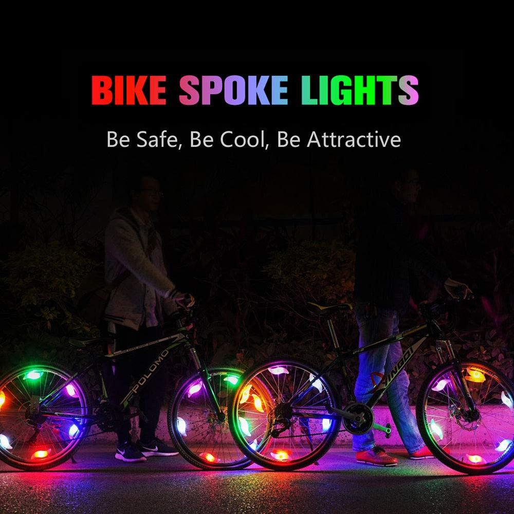 Waterproof LED Bike Wheel Spoke Lights for Kids & Teens, 3 Modes