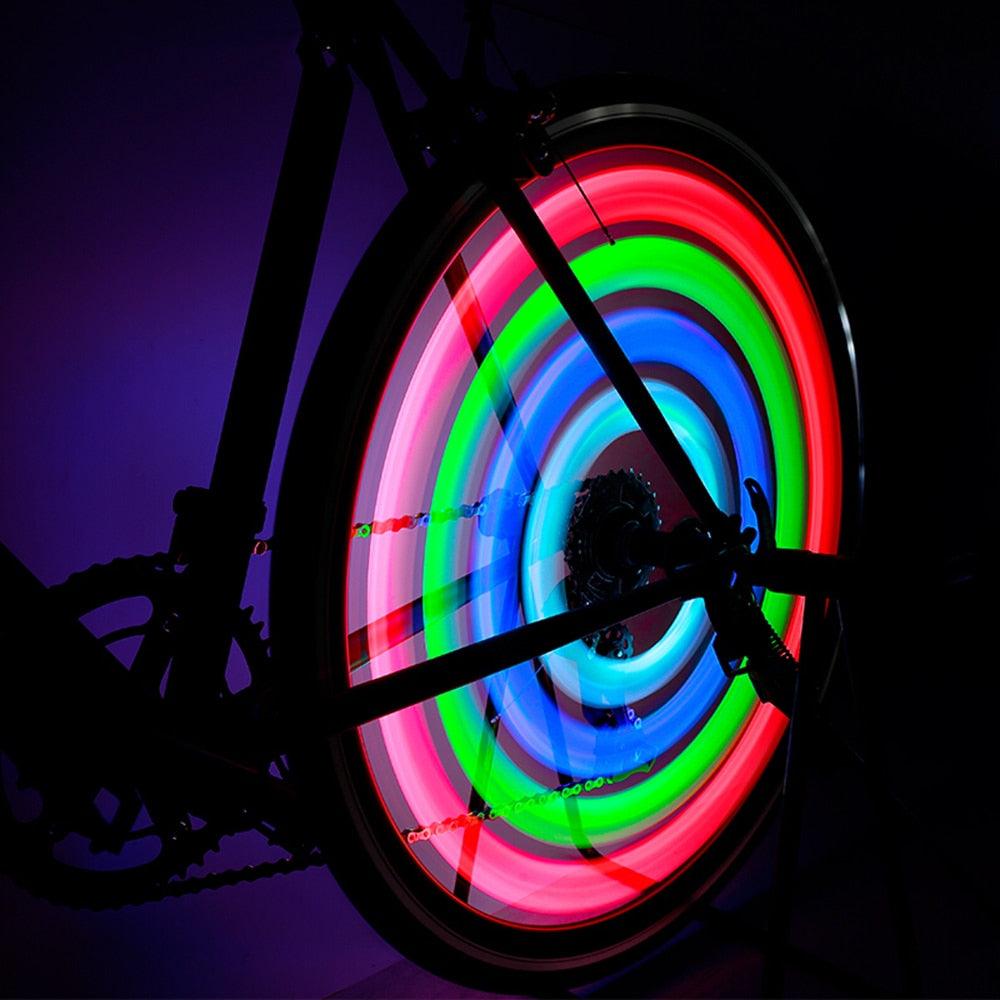 Waterproof LED Bike Wheel Spoke Lights for Kids & Teens, 3 Modes