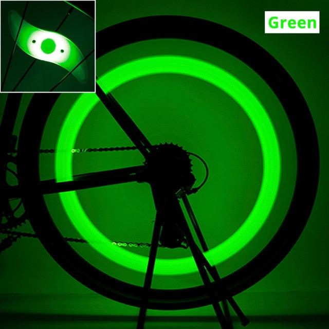 Waterproof LED Bike Spoke Lights - 3 Mode Colorful Safety Warning