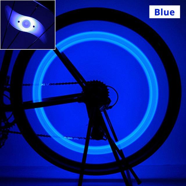 Waterproof LED Bike Spoke Lights - 3 Mode Colorful Safety Warning