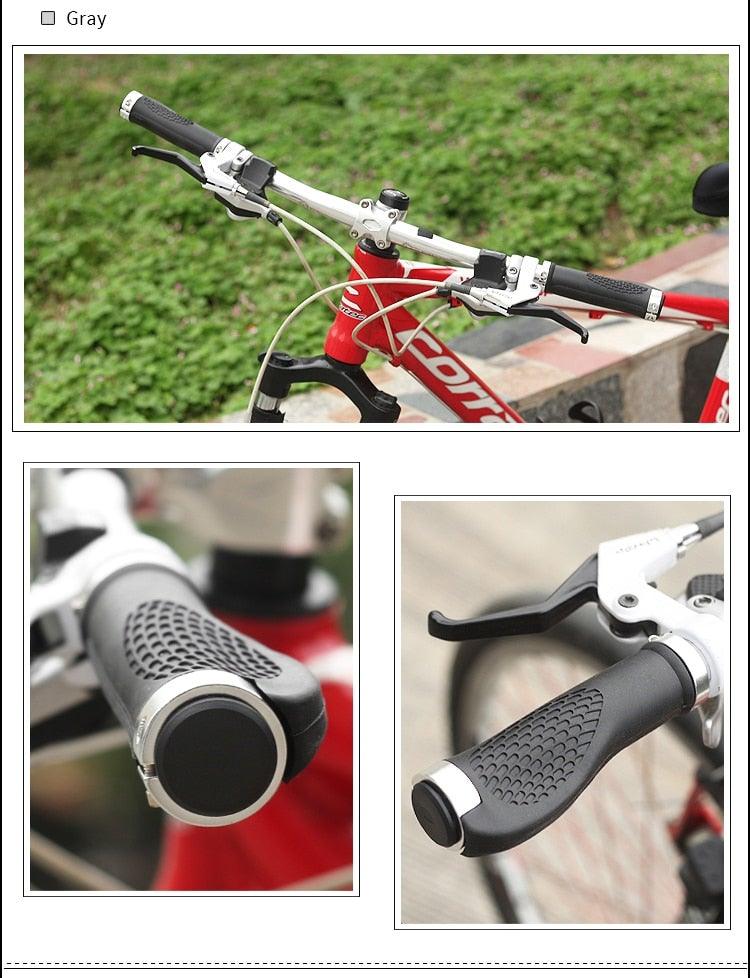Comfort Ergonomic Bicycle Handlebar Grips with Double Clamp
