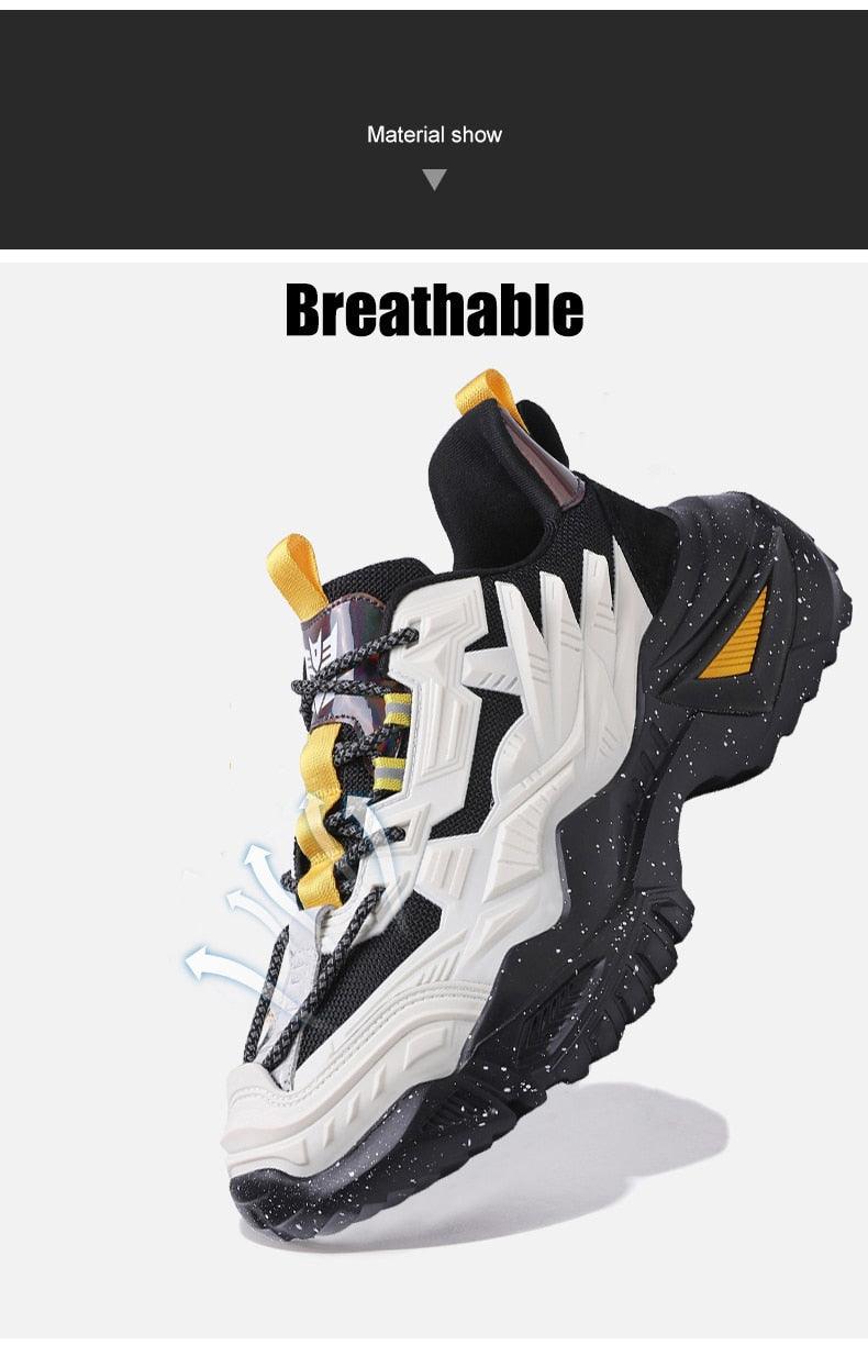 Men's Chunky Platform Sneakers – Height Increasing Casual Shoes