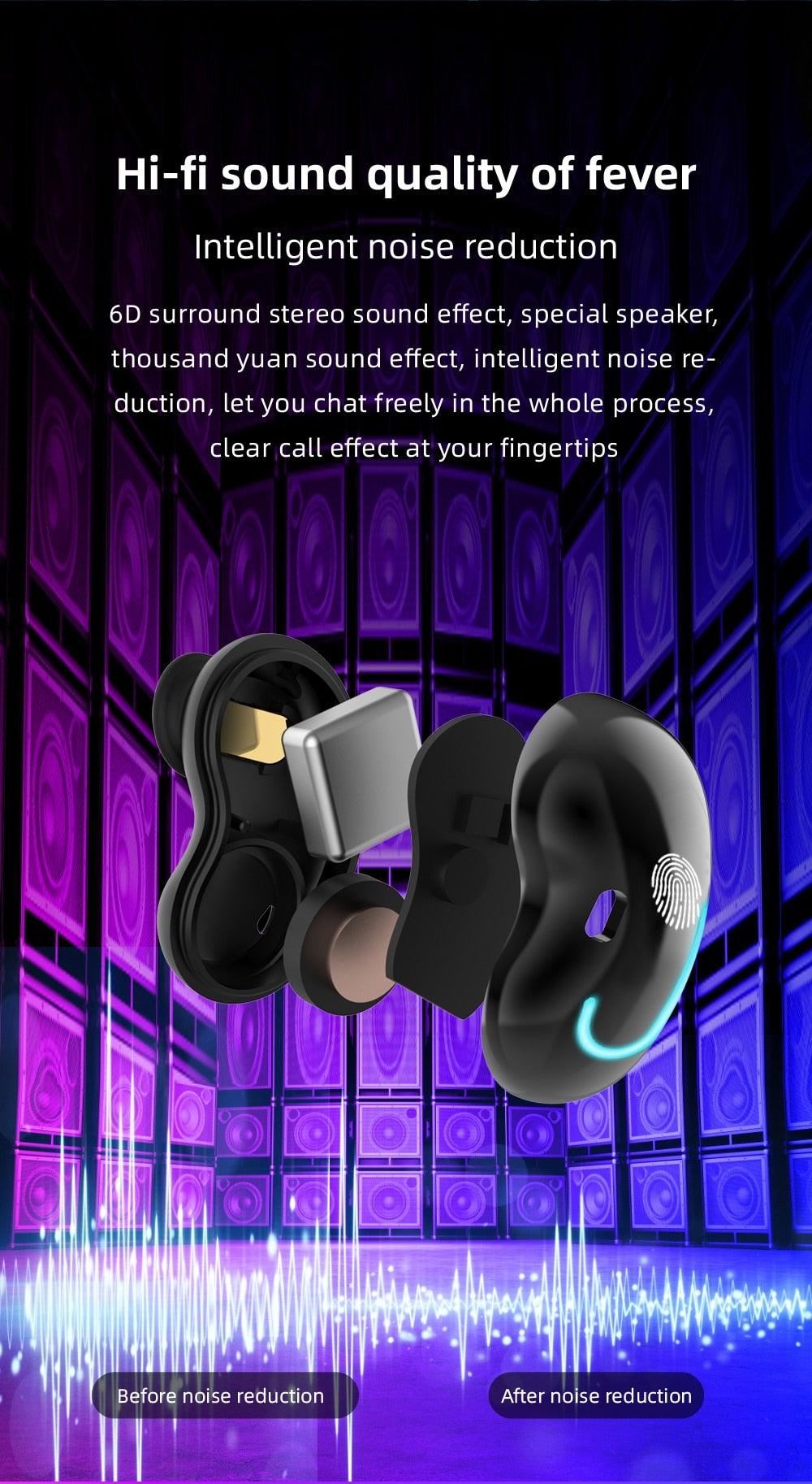 Wireless Bluetooth 5.1 Sport Headphones with HiFi Sound & LED Display