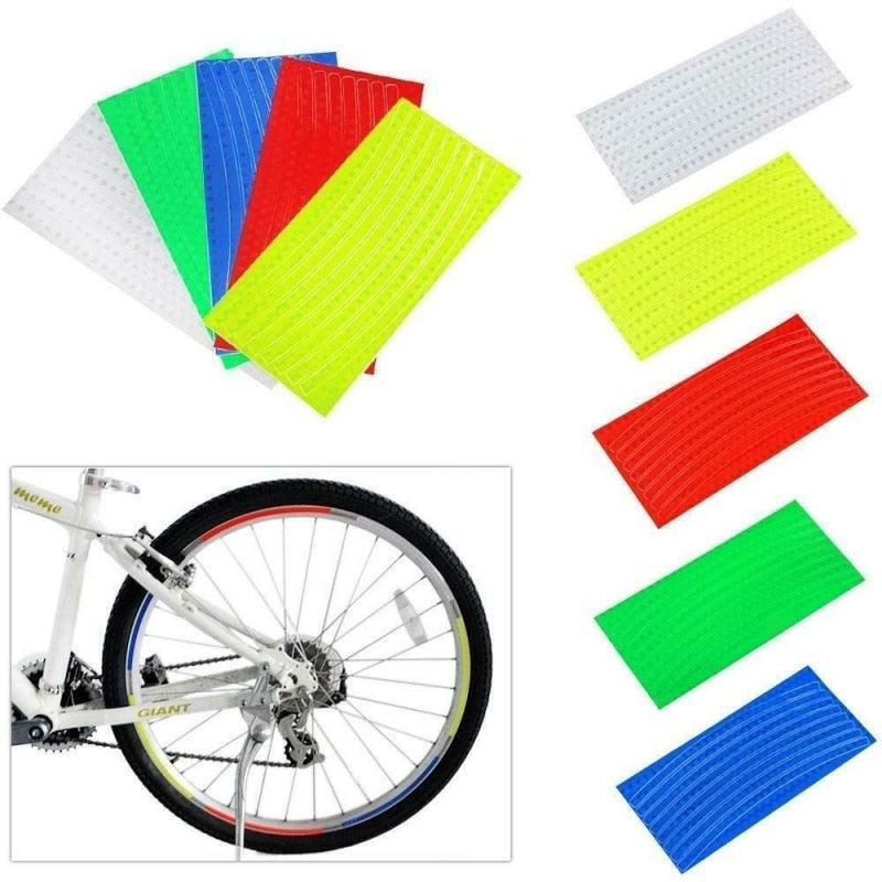 Reflective Bicycle Safety Tape – High-Visibility Geometric Decals