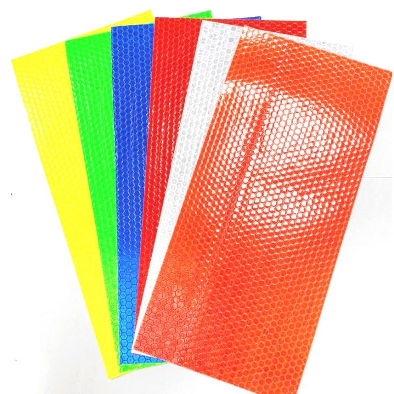 Reflective Bicycle Safety Tape – High-Visibility Geometric Decals