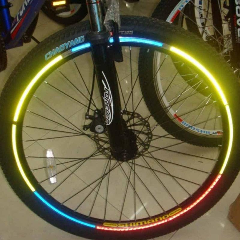 Reflective Bicycle Safety Tape – High-Visibility Geometric Decals