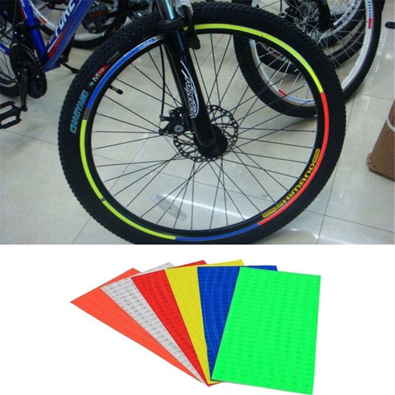 Reflective Bicycle Safety Tape – High-Visibility Geometric Decals
