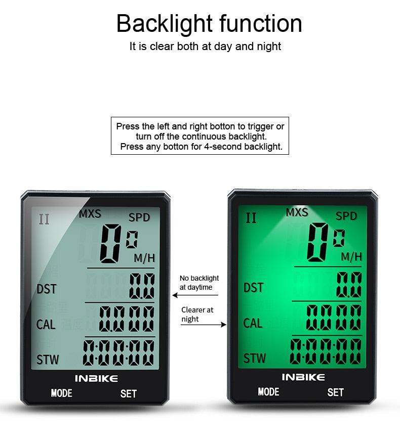 Waterproof Wireless & Wired Bicycle Computer Cycling Odometer