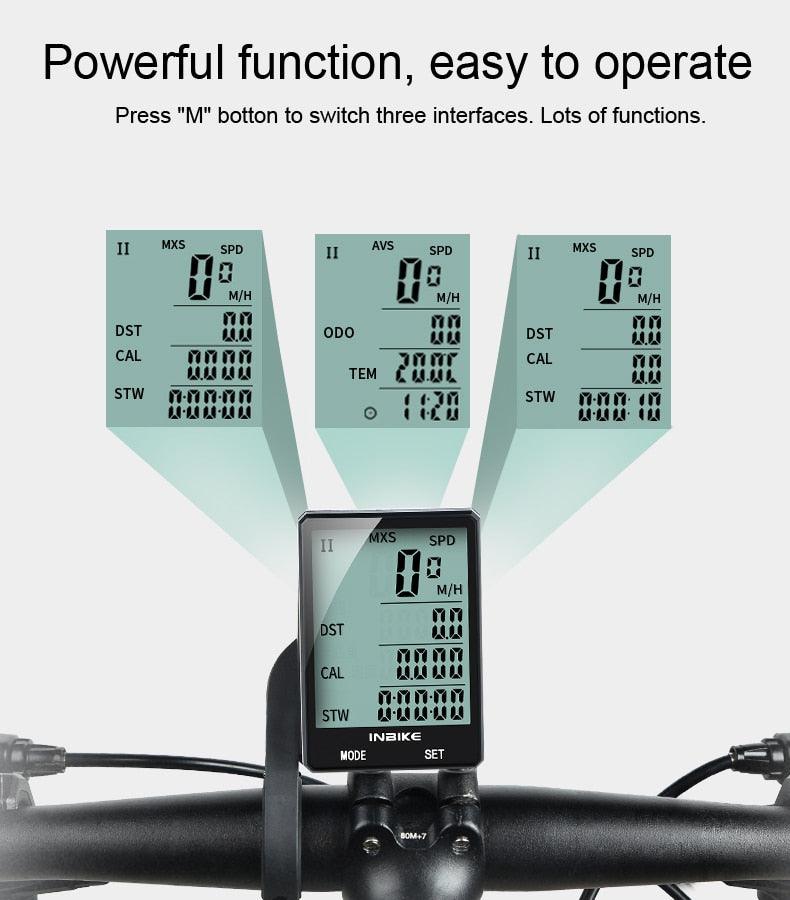 Waterproof Wireless & Wired Bicycle Computer Cycling Odometer