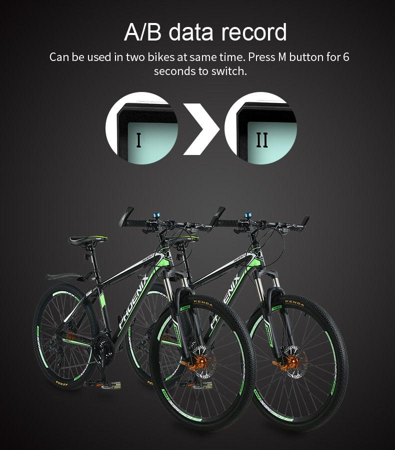 Waterproof Wireless & Wired Bicycle Computer Cycling Odometer