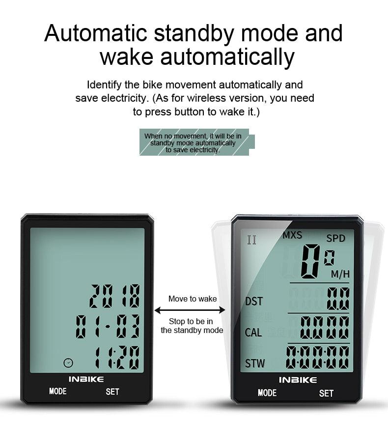 Waterproof Wireless & Wired Bicycle Computer Cycling Odometer