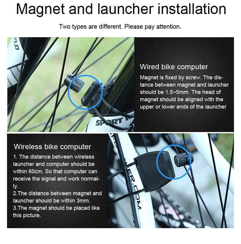 Waterproof Wireless & Wired Bicycle Computer Cycling Odometer
