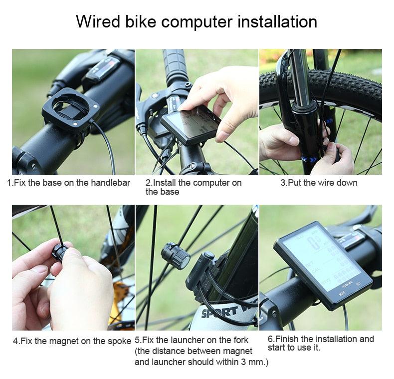 Waterproof Wireless & Wired Bicycle Computer Cycling Odometer