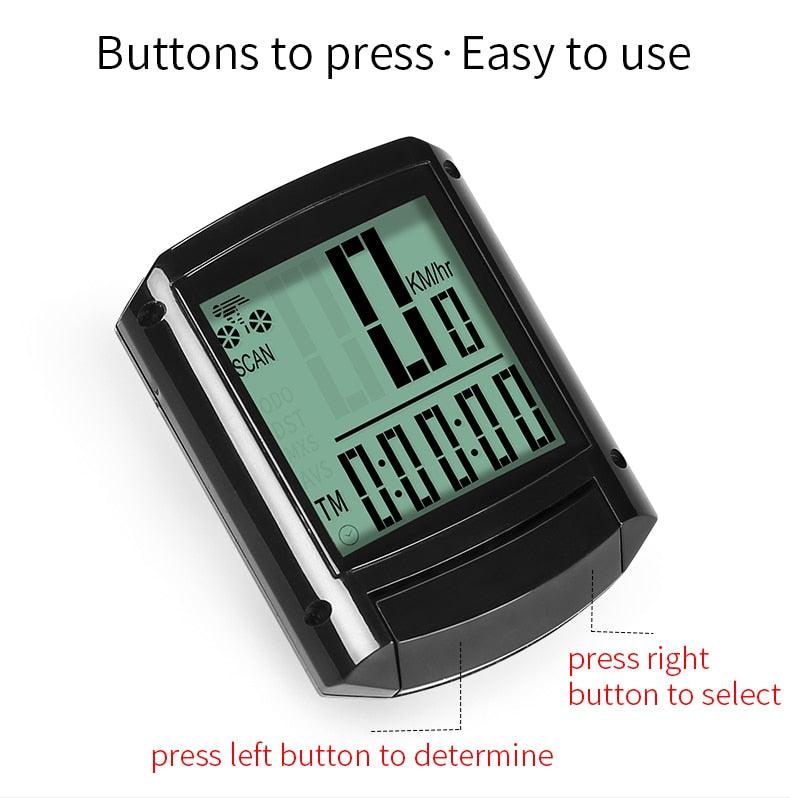 Waterproof Wireless & Wired Bicycle Computer Cycling Odometer