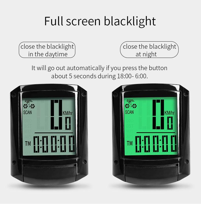 Waterproof Wireless & Wired Bicycle Computer Cycling Odometer