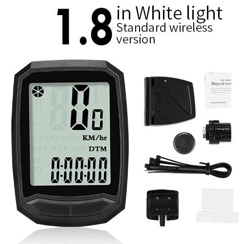 Waterproof Wireless & Wired Bicycle Computer Cycling Odometer