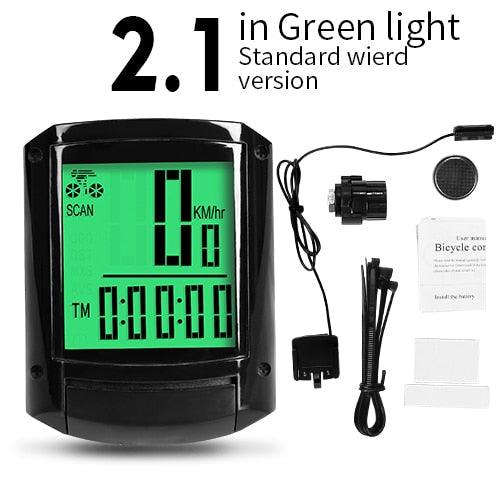 Waterproof Wireless & Wired Bicycle Computer Cycling Odometer