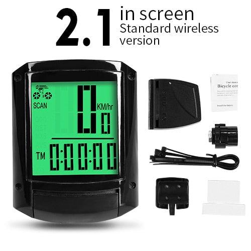 Waterproof Wireless & Wired Bicycle Computer Cycling Odometer