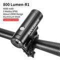 USB Rechargeable 2000mAh LED Bike Front Light, 5 Light Modes